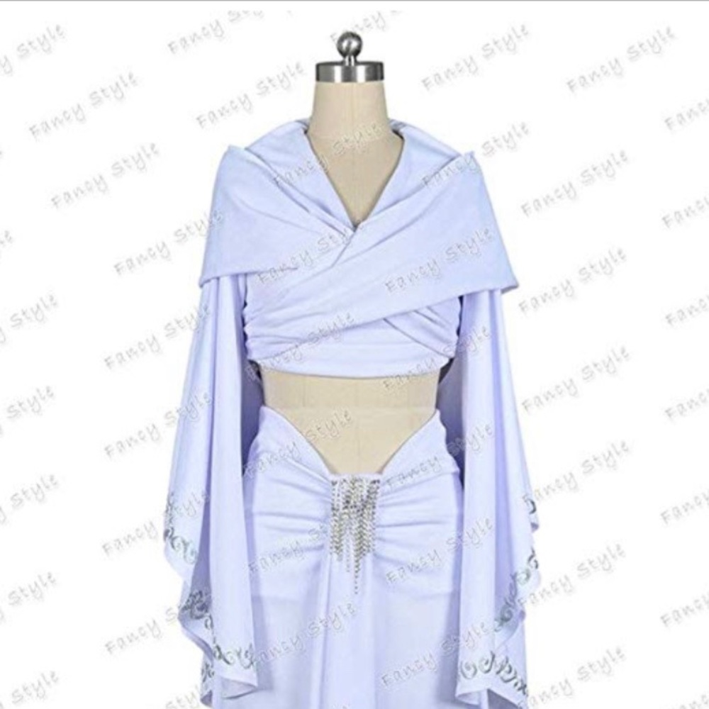 Star Wars Padme Amidala Dress Cosplay Cloak Outfit